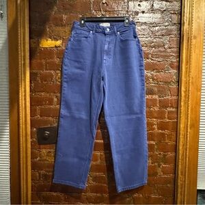 Everlane Way High Curvy Blue Jeans